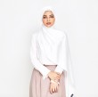 Royale Satin Shawls in Pearl White