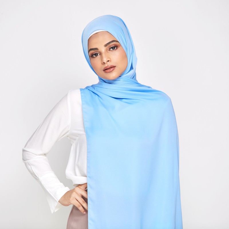 Blue sales colour shawl