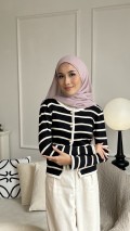 Darling Stripes Outerwear (Jet Black)